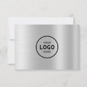 Minimalistisches Geschenkzertifikat mit Logo (Rückseite)