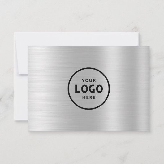 Minimalistisches Geschenkzertifikat mit Logo (Rückseite)