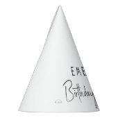 Minimalistisches Geschlecht, neutral mit Name Gebu Partyhütchen (Links)