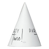 Minimalistisches Geschlecht Neutrales Party Zeit! Partyhütchen (Links)