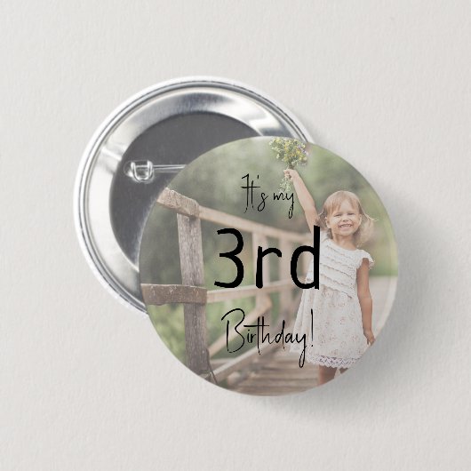 Minimalistisches Geschlecht neutralisiert mein Fot Button (Vorne & Hinten)