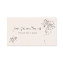 Minimalistisches Gesicht Beauty Logo Makeust Künst