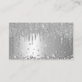 Minimalistisches Gesicht Beauty Logo Makeust Künst Visitenkarte (Rückseite)