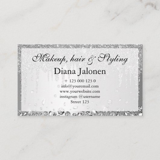 Minimalistisches Gesicht Beauty Logo Makeust Künst Visitenkarte (Vorderseite)