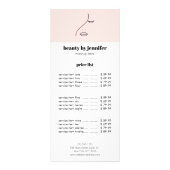 Minimalistisches Gesicht Beauty Logo Makeust Künst Werbekarte (Vorne)