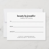 Minimalistisches Gesicht Beauty Logo Rosa Geschenk (Rückseite)