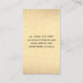 Minimalistisches Gewebe Visitenkarte (Rückseite)