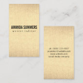 Minimalistisches Gewebe Visitenkarte (Vorne/Hinten)