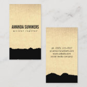 Minimalistisches Gewebe Visitenkarte (Vorne/Hinten)