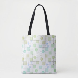 Minimalistisches Gittermuster mit weichen, pastell Tasche