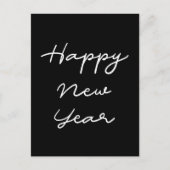 Minimalistisches Glück im neuen Jahr Postkarte (Vorderseite)