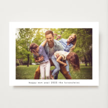 Minimalistisches Glück Neujahr 2026 Weißer Foto Ra