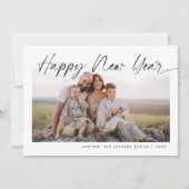 Minimalistisches Glück Neujahr Moderne Weihnachten (Vorderseite)