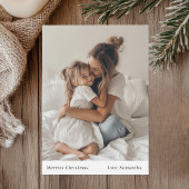 Minimalistisches Glück Weihnachten und Foto Weihna Einladung