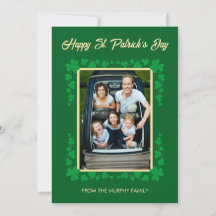 Minimalistisches Glücksklee St. Patrick's Day Foto