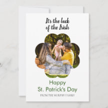Minimalistisches Glückskleeblatt St. Patrick's Day