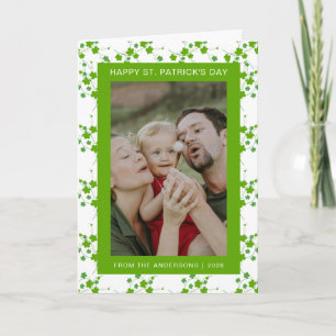 Minimalistisches Glückskleeblatt St. Patrick's Day Feiertagskarte
