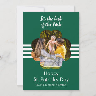 Minimalistisches Glückskleeblatt St. Patrick's Day Feiertagskarte