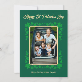 Minimalistisches Glückskleeblatt St. Patrick's Day Feiertagskarte