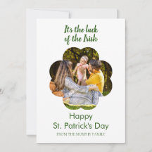 Minimalistisches Glückskleeblatt St. Patrick's Day