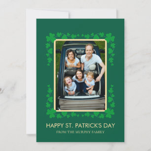 Minimalistisches Glückskleeblatt St. Patrick's Day Feiertagskarte