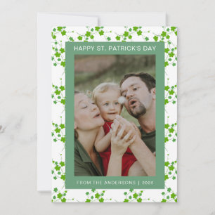 Minimalistisches Glückskleeblatt St. Patrick's Day Feiertagskarte