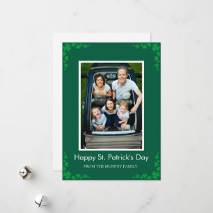 Minimalistisches Glückskleeblatt St. Patrick's Day Feiertagskarte