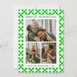 Minimalistisches Glückskleeblatt St. Patrick's Day Feiertagskarte