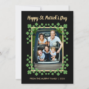 Minimalistisches Glückskleeblatt St. Patrick's Day Feiertagskarte
