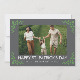 Minimalistisches Glückskleeblatt St. Patrick's Day Feiertagskarte