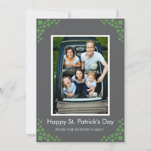 Minimalistisches Glückskleeblatt St. Patrick's Day Feiertagskarte