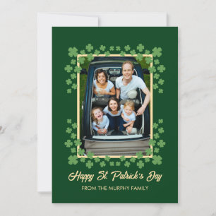 Minimalistisches Glückskleeblatt St. Patrick's Day Feiertagskarte