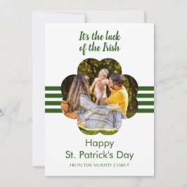 Minimalistisches Glückskleeblatt St. Patrick's Day Feiertagskarte