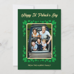 Minimalistisches Glückskleeblatt St. Patrick's Day Feiertagskarte