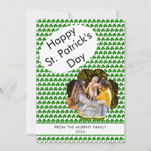Minimalistisches Glückskleeblatt St. Patrick's Day Feiertagskarte