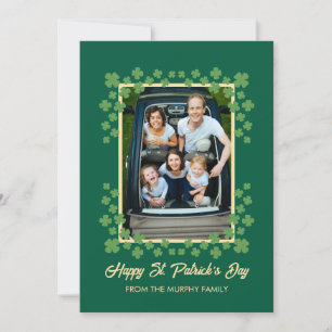 Minimalistisches Glückskleeblatt St. Patrick's Day Feiertagskarte