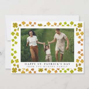 Minimalistisches Glückskleeblatt St. Patrick's Day Feiertagskarte