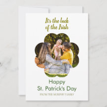 Minimalistisches Glückskleeblatt St. Patrick's Day