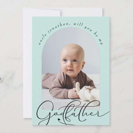 Minimalistisches Godvaté-Foto (Vorderseite)