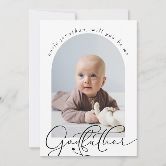 Minimalistisches Godvaté-Foto (Vorderseite)