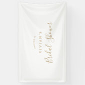 Minimalistisches Gold Brautparty Willkommen Banner (Vertikal)