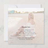 Minimalistisches Gold Calligraphy Foto Vellum Viel Karte (Rückseite)