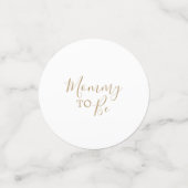 Minimalistisches Gold Es ist ein Mädchenduschtisch Konfetti (Klein Vorderseite)