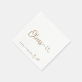 Minimalistisches Gold für die Zukunft Frau Napkins Serviette (Ecke)