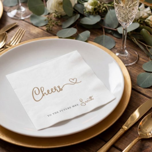 Minimalistisches Gold für die Zukunft Frau Napkins Serviette