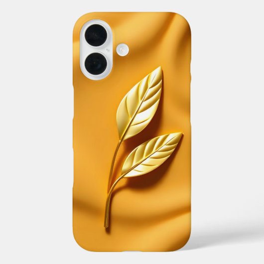 Minimalistisches Gold Leaf Fall Mate iPhone Case-Mate iPhone Hülle (Rückseite)