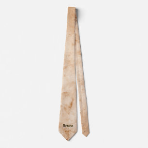 Minimalistisches Gold-Marmor-Monogramm Krawatte