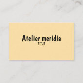 Minimalistisches Gold mit QR-Code Visitenkarte (Vorderseite)