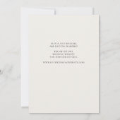 Minimalistisches Gold-Peony-Foto Save the Date (Rückseite)