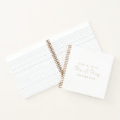 Minimalistisches Gold Script Mr. Wedding Guest Boo Notizblock (Innenseite)